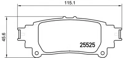 Комплект тормозных колодок, дисковый тормоз HELLA купить