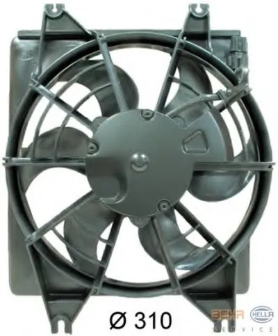 Вентилятор, конденсатор кондиционера BEHR HELLA SERVICE HELLA купить