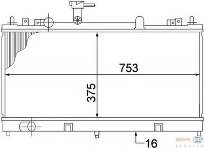 Радиатор, охлаждение двигателя BEHR HELLA SERVICE HELLA купить