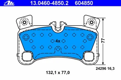 Комплект тормозных колодок, дисковый тормоз ATE купить