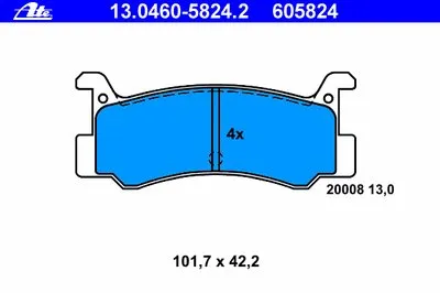 Комплект тормозных колодок, дисковый тормоз ATE купить