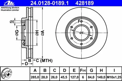 Тормозной диск ATE купить