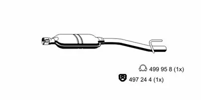 Средний глушитель выхлопных газов ERNST купить