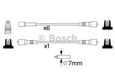 Комплект проводов зажигания BOSCH купить