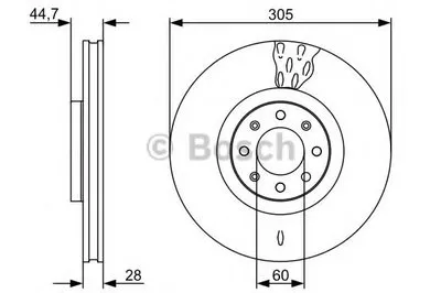 Тормозной диск BOSCH купить