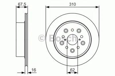 Тормозной диск BOSCH купить