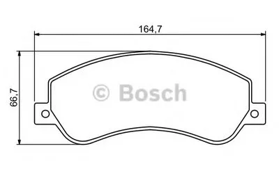 Комплект тормозных колодок, дисковый тормоз BOSCH купить