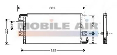 Конденсатор, кондиционер VAN WEZEL купить