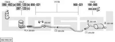 Система выпуска ОГ BOSAL купить