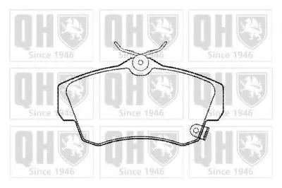 Комплект тормозных колодок, дисковый тормоз QUINTON HAZELL купить
