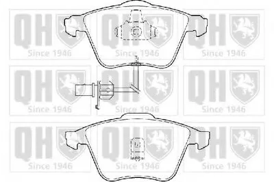 Комплект тормозных колодок, дисковый тормоз QUINTON HAZELL купить