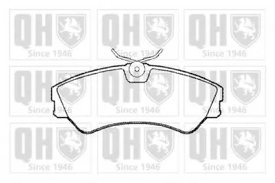 Комплект тормозных колодок, дисковый тормоз QUINTON HAZELL купить