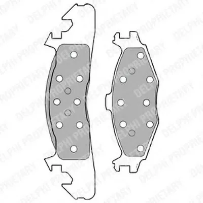 Комплект тормозных колодок, дисковый тормоз DELPHI купить