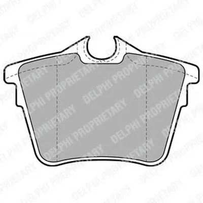 Комплект тормозных колодок, дисковый тормоз DELPHI купить