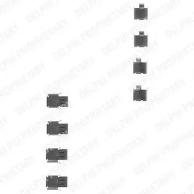 Комплектующие, колодки дискового тормоза DELPHI купить