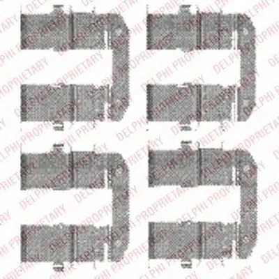Комплектующие, колодки дискового тормоза DELPHI купить