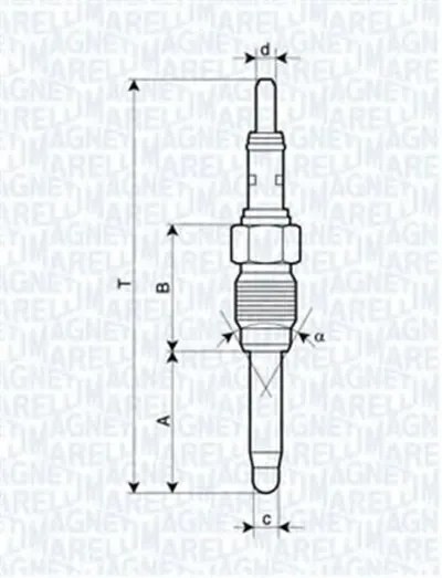Свеча накаливания MAGNETI MARELLI купить