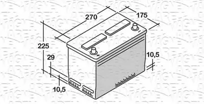 Стартерная аккумуляторная батарея; Стартерная аккумуляторная батарея ES MAGNETI MARELLI купить