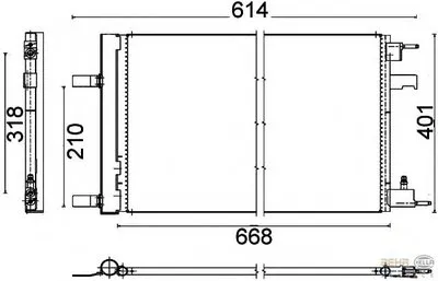 Конденсатор, кондиционер BEHR HELLA SERVICE купить