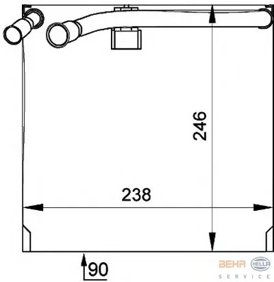Испаритель, кондиционер BEHR HELLA SERVICE купить