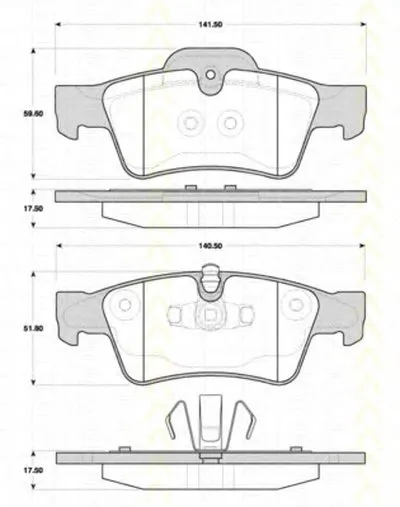 Комплект тормозных колодок, дисковый тормоз TRISCAN купить