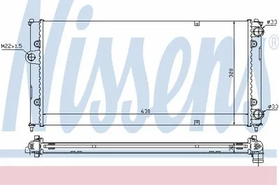 Радиатор, охлаждение двигателя NISSENS купить