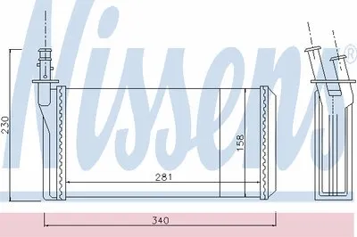 Теплообменник, отопление салона NISSENS купить