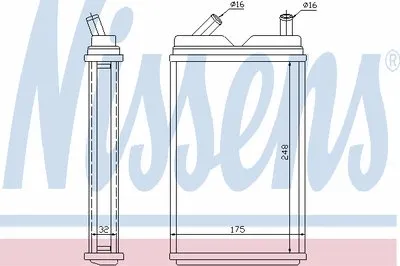 Теплообменник, отопление салона NISSENS купить