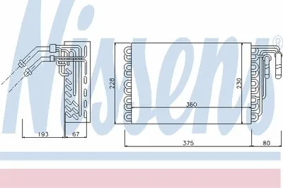 Испаритель, кондиционер NISSENS купить