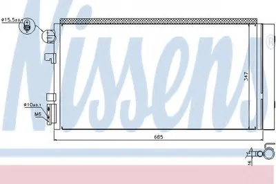 Конденсатор, кондиционер NISSENS купить