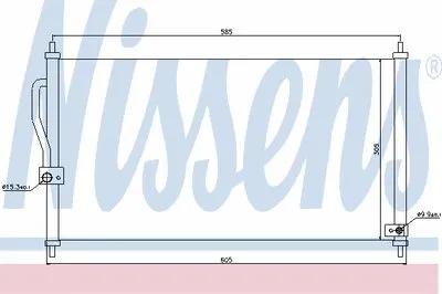 Конденсатор, кондиционер NISSENS купить