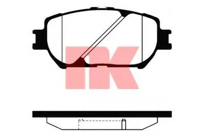 Комплект тормозных колодок, дисковый тормоз NK купить