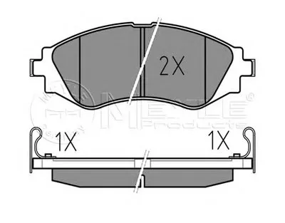 Комплект тормозных колодок, дисковый тормоз MEYLE купить