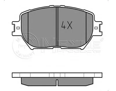 Комплект тормозных колодок, дисковый тормоз MEYLE купить