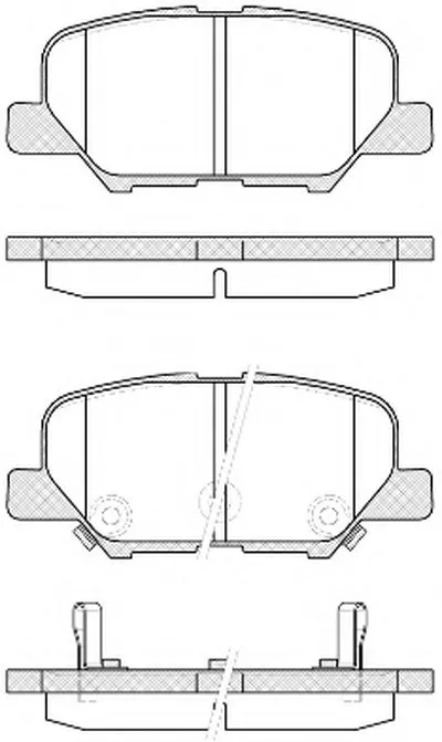 Комплект тормозных колодок, дисковый тормоз REMSA купить