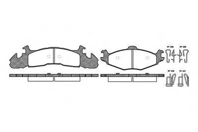 Комплект тормозных колодок, дисковый тормоз REMSA купить