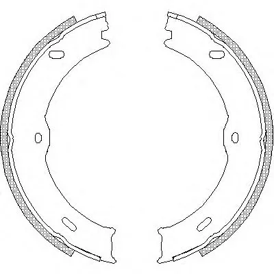 Комплект тормозных колодок, стояночная тормозная система REMSA купить