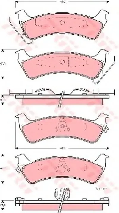 Комплект тормозных колодок, дисковый тормоз TRW купить