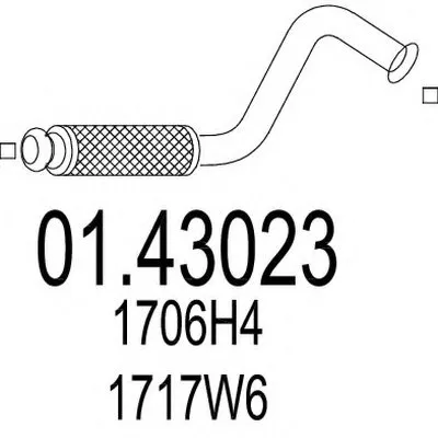 Труба выхлопного газа MTS купить