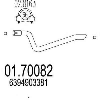 Труба выхлопного газа MTS купить