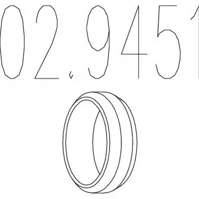 Уплотнительное кольцо, труба выхлопного газа MTS купить