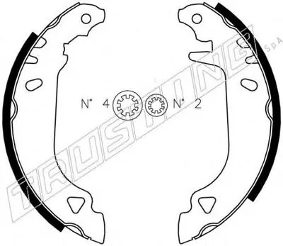 Комплект тормозных колодок TRUSTING купить