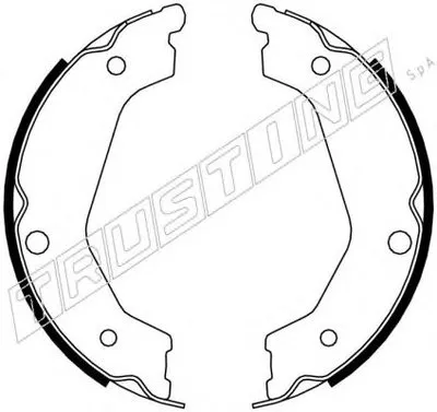 Комплект тормозных колодок, стояночная тормозная система TRUSTING купить