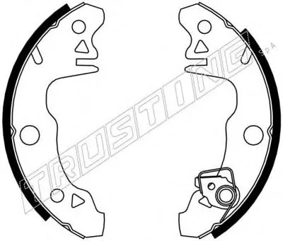 Комплект тормозных колодок TRUSTING купить