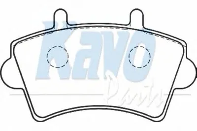 Комплект тормозных колодок, дисковый тормоз MK KASHIYAMA KAVO PARTS купить