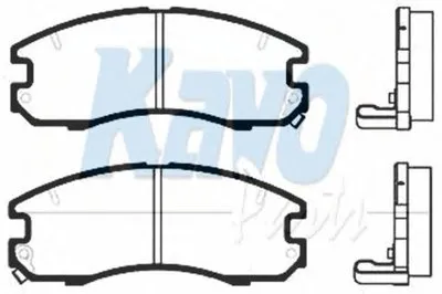 Комплект тормозных колодок, дисковый тормоз MK KASHIYAMA KAVO PARTS купить
