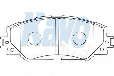 Комплект тормозных колодок, дисковый тормоз MK KASHIYAMA KAVO PARTS купить