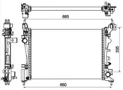Радиатор, охлаждение двигателя NRF купить