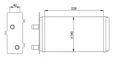 Теплообменник, отопление салона NRF купить