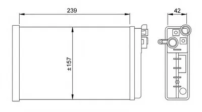 Теплообменник, отопление салона NRF купить